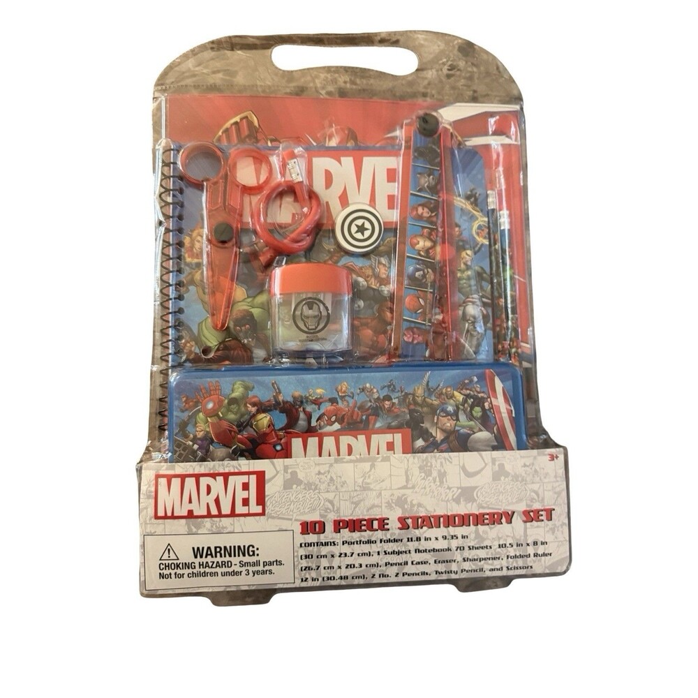Marvel Avengers Guardians 10 Piece Stationery School Supply Set NEW